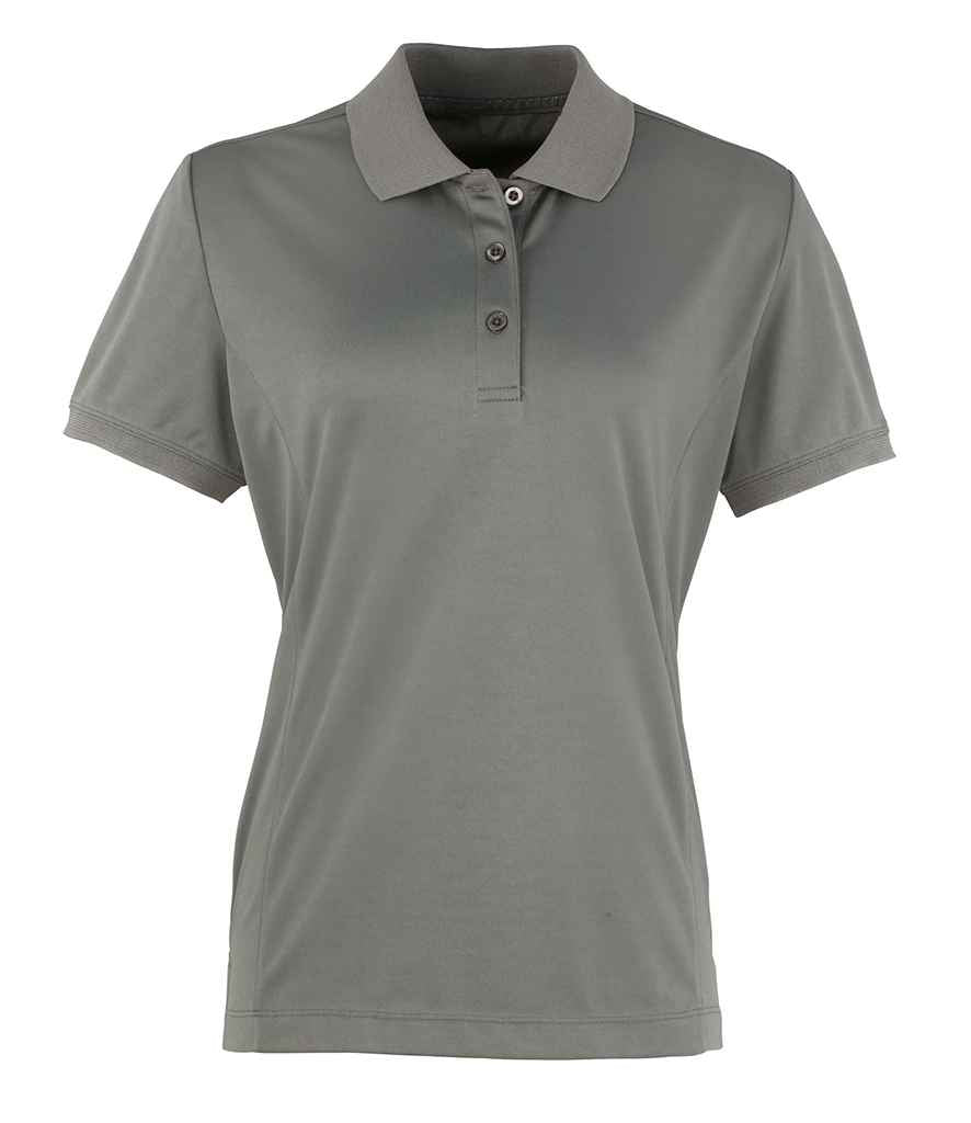Premier Premier Ladies Coolchecker® Piqué Polo Shirt Dark Grey