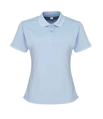 Premier Premier Ladies Coolchecker® Piqué Polo Shirt Light Blue