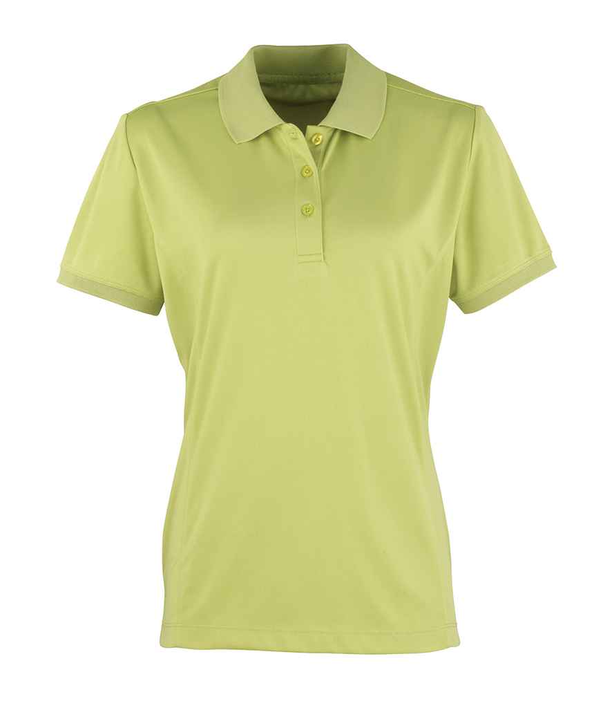 Premier Premier Ladies Coolchecker® Piqué Polo Shirt Lime Green