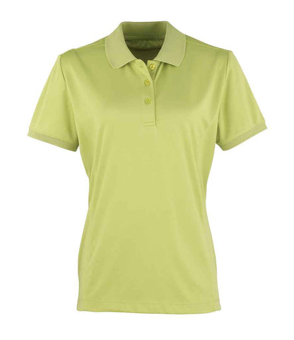 Premier Premier Ladies Coolchecker® Piqué Polo Shirt Lime Green