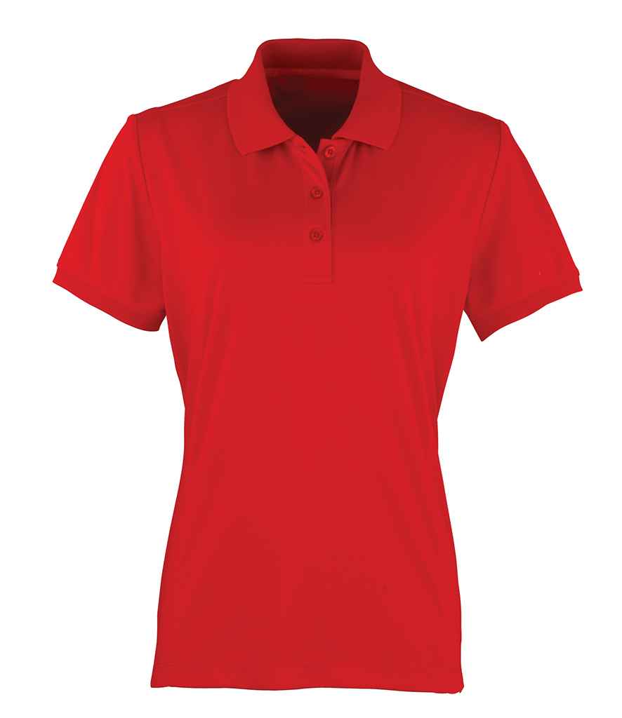 Premier Premier Ladies Coolchecker® Piqué Polo Shirt Red