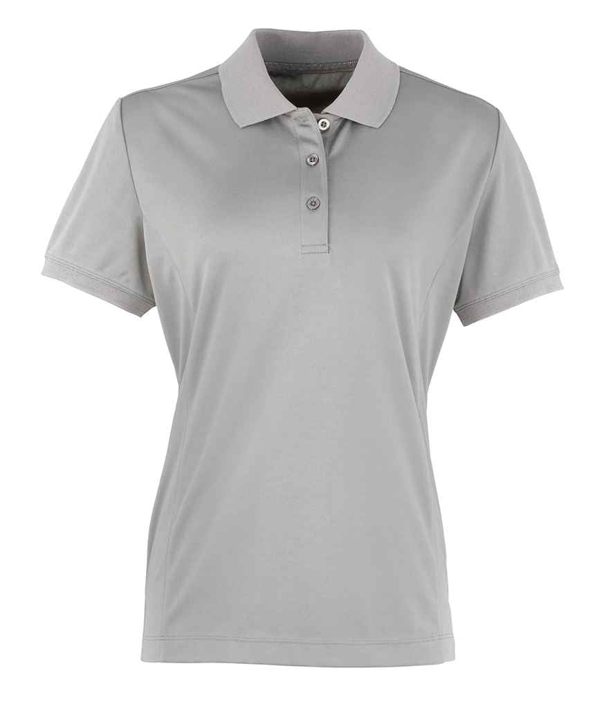 Premier Premier Ladies Coolchecker® Piqué Polo Shirt Silver