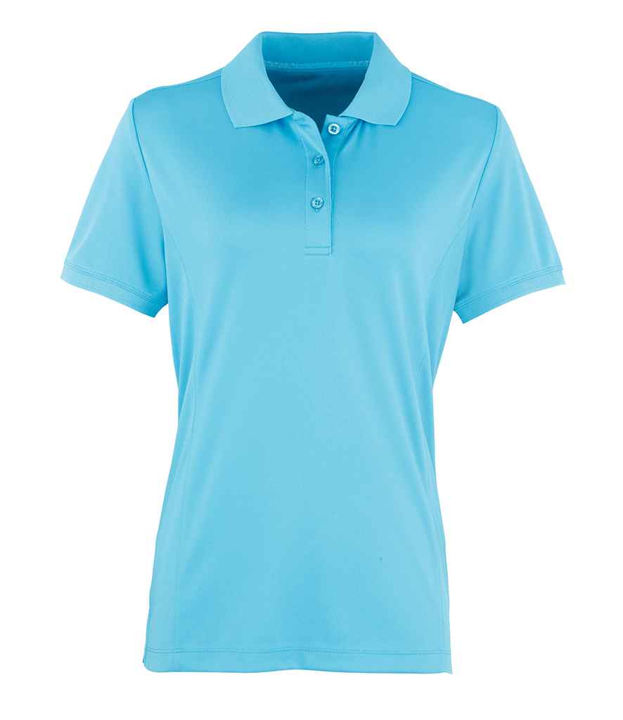 Premier Premier Ladies Coolchecker® Piqué Polo Shirt Turquoise Blue
