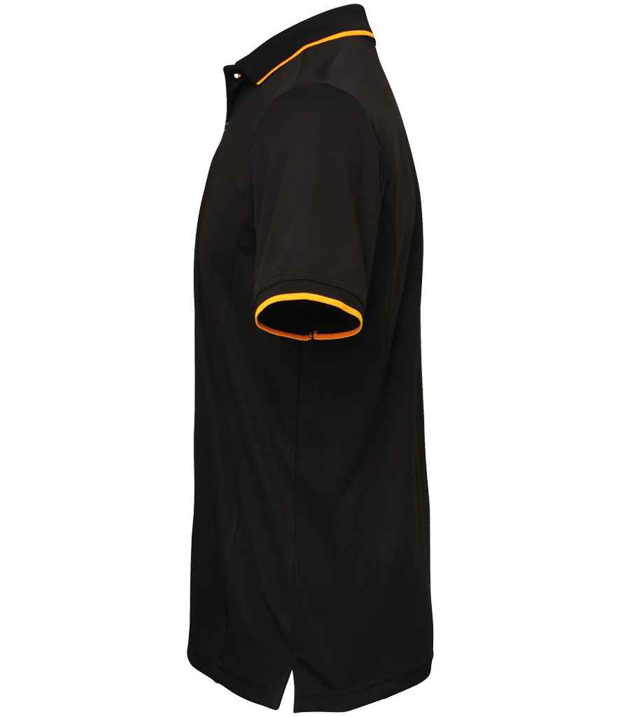 Premier Premier Contrast Coolchecker® Piqué Polo Shirt Black/Sunflower