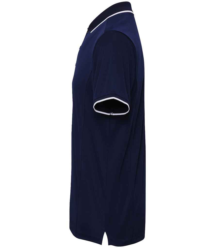 Premier Premier Contrast Coolchecker® Piqué Polo Shirt Navy/White