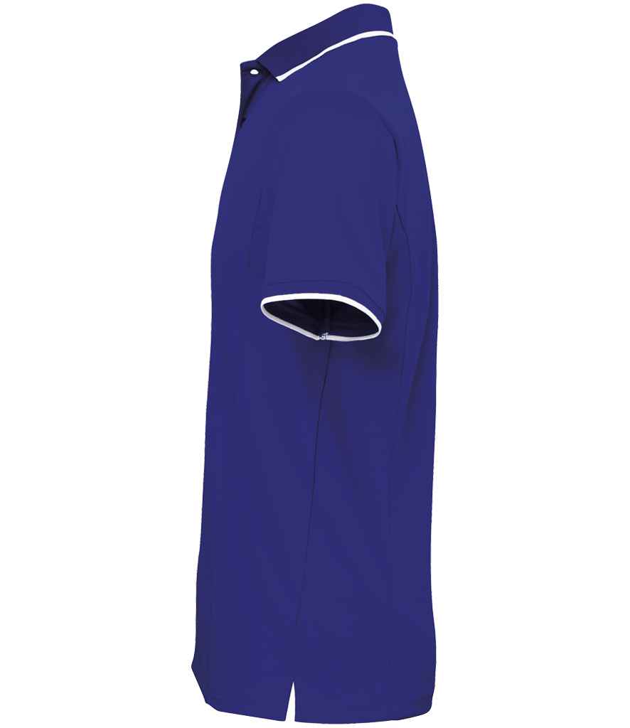 Premier Premier Contrast Coolchecker® Piqué Polo Shirt Royal Blue/White