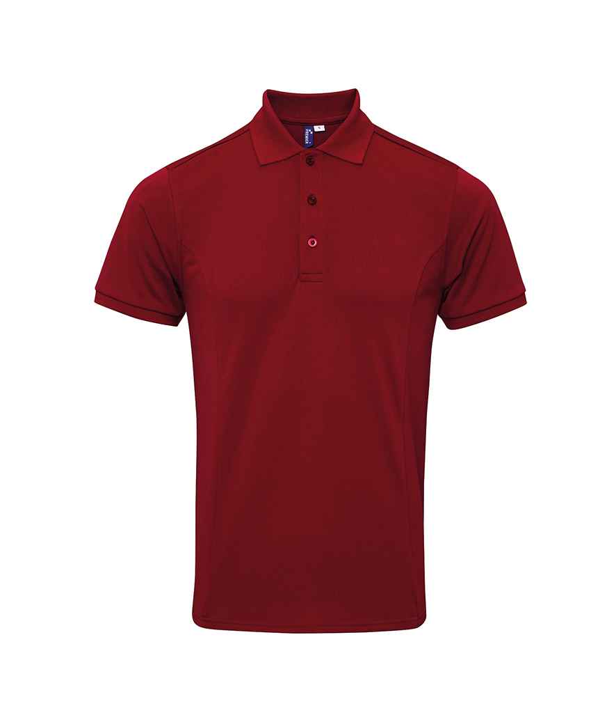 Premier Premier Coolchecker® Plus Piqué Polo Shirt Burgundy