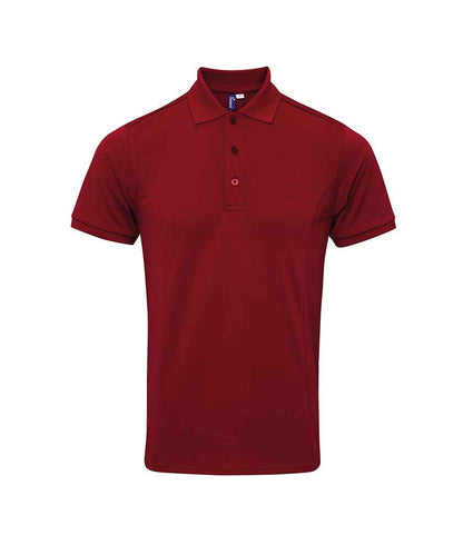 Premier Premier Coolchecker® Plus Piqué Polo Shirt Burgundy
