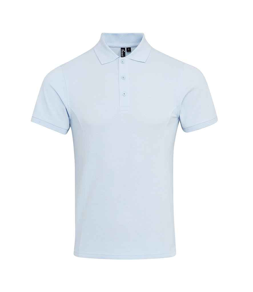 Premier Premier Coolchecker® Plus Piqué Polo Shirt Light Blue
