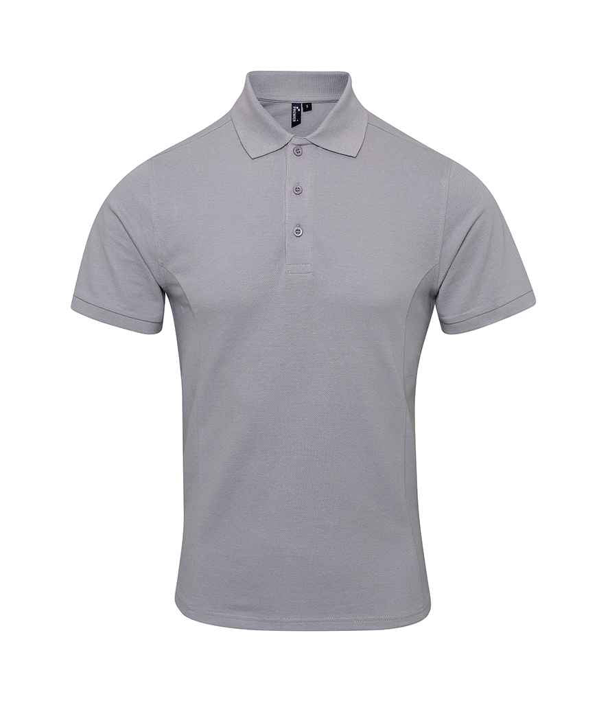 Premier Premier Coolchecker® Plus Piqué Polo Shirt Silver