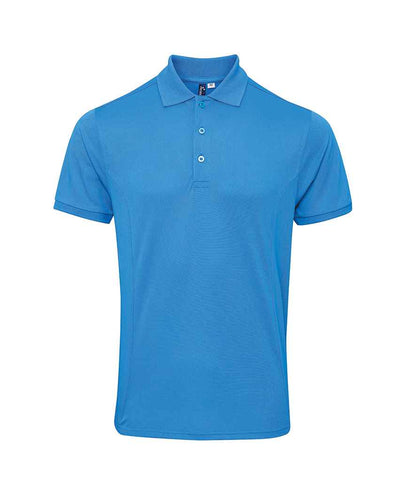 Premier Premier Coolchecker® Plus Piqué Polo Shirt Turquoise Blue