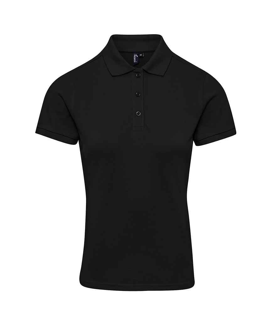 Premier Ladies Coolchecker® Plus Piqué Polo Shirt in Black