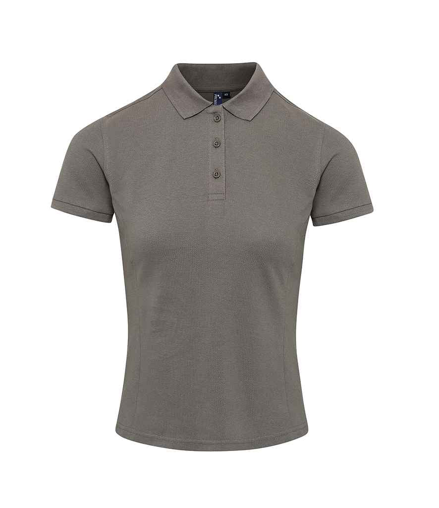 Premier Premier Ladies Coolchecker® Plus Piqué Polo Shirt Dark Grey