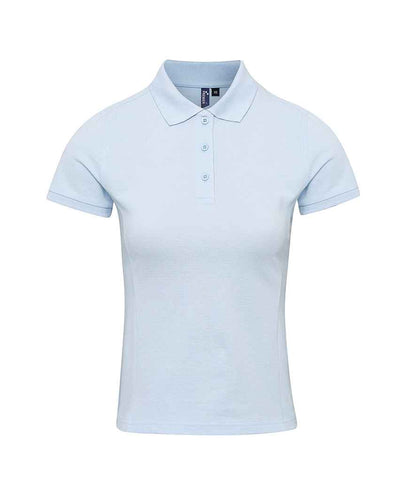 Premier Premier Ladies Coolchecker® Plus Piqué Polo Shirt Light Blue