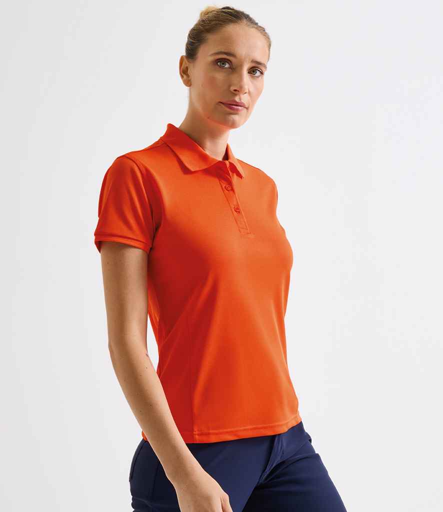 Premier Premier Ladies Coolchecker® Plus Piqué Polo Shirt Orange