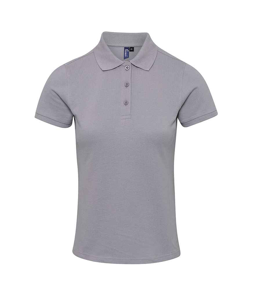Premier Premier Ladies Coolchecker® Plus Piqué Polo Shirt Silver