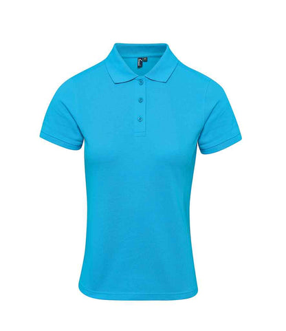 Premier Premier Ladies Coolchecker® Plus Piqué Polo Shirt Turquoise Blue