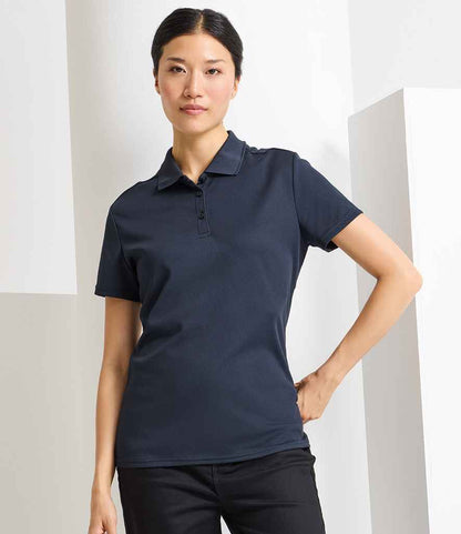 Premier Premier Ladies Spun Dyed Recycled Polo Shirt French Navy