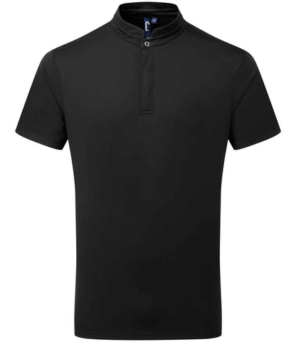 Premier Essential Coolchecker® Short Sleeve Chef's Shirt in Black
