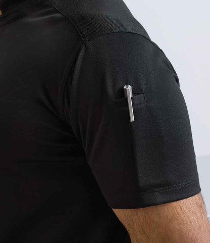 Premier Premier Essential Coolchecker® Short Sleeve Chef's Shirt Black