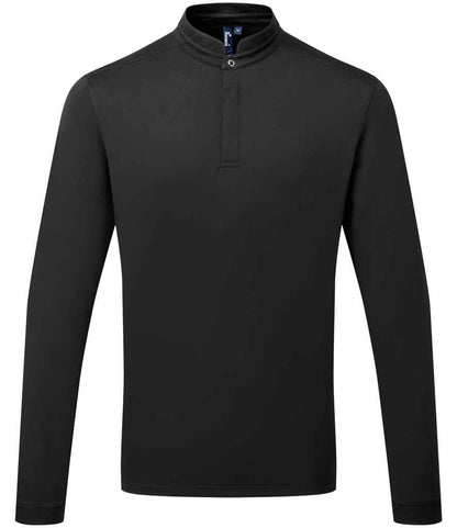 Premier Essential Coolchecker® Long Sleeve Chef's Shirt in Black