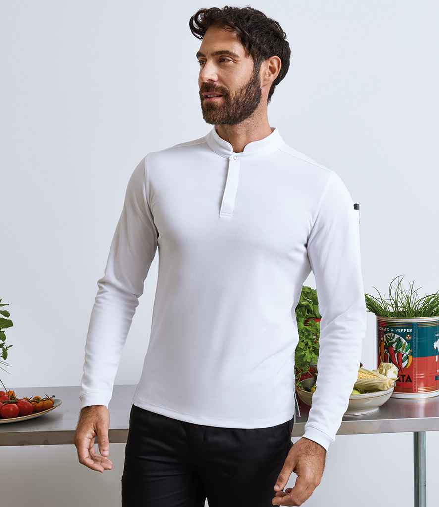Premier Premier Essential Coolchecker® Long Sleeve Chef's Shirt White