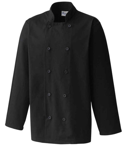 Premier Long Sleeve Chef's Jacket in Black