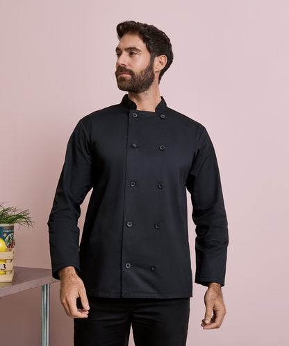 Premier Long sleeve chef’s jacket Black