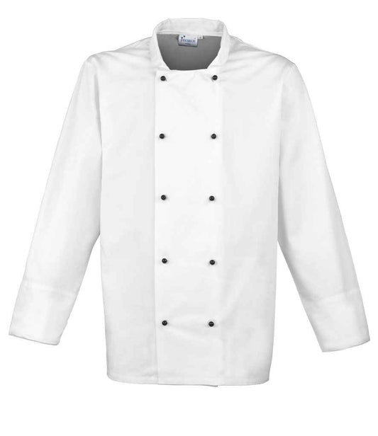 Premier Unisex Cuisine Chef's Jacket in White