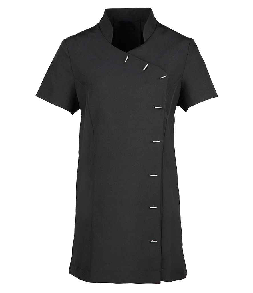 Premier Ladies Orchid Short Sleeve Tunic in Black