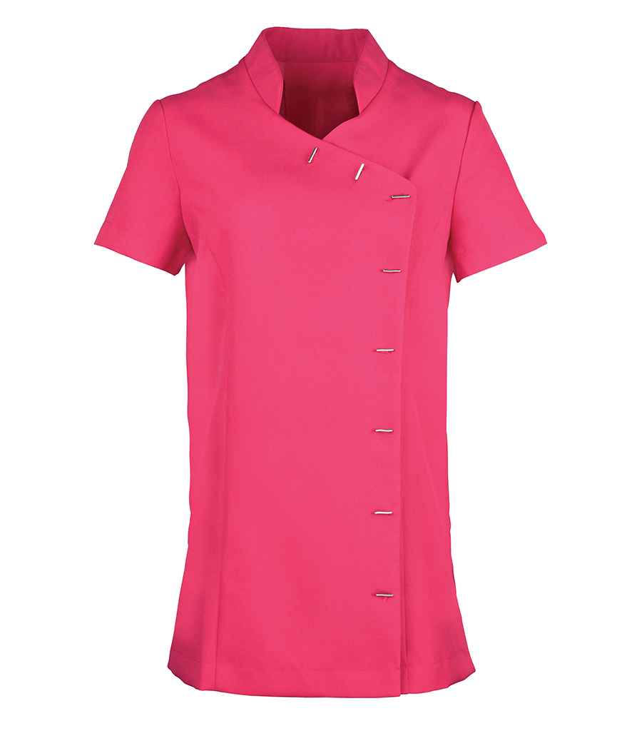 Premier Ladies Orchid Short Sleeve Tunic in Hot Pink