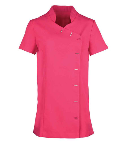 Premier Ladies Orchid Short Sleeve Tunic in Hot Pink