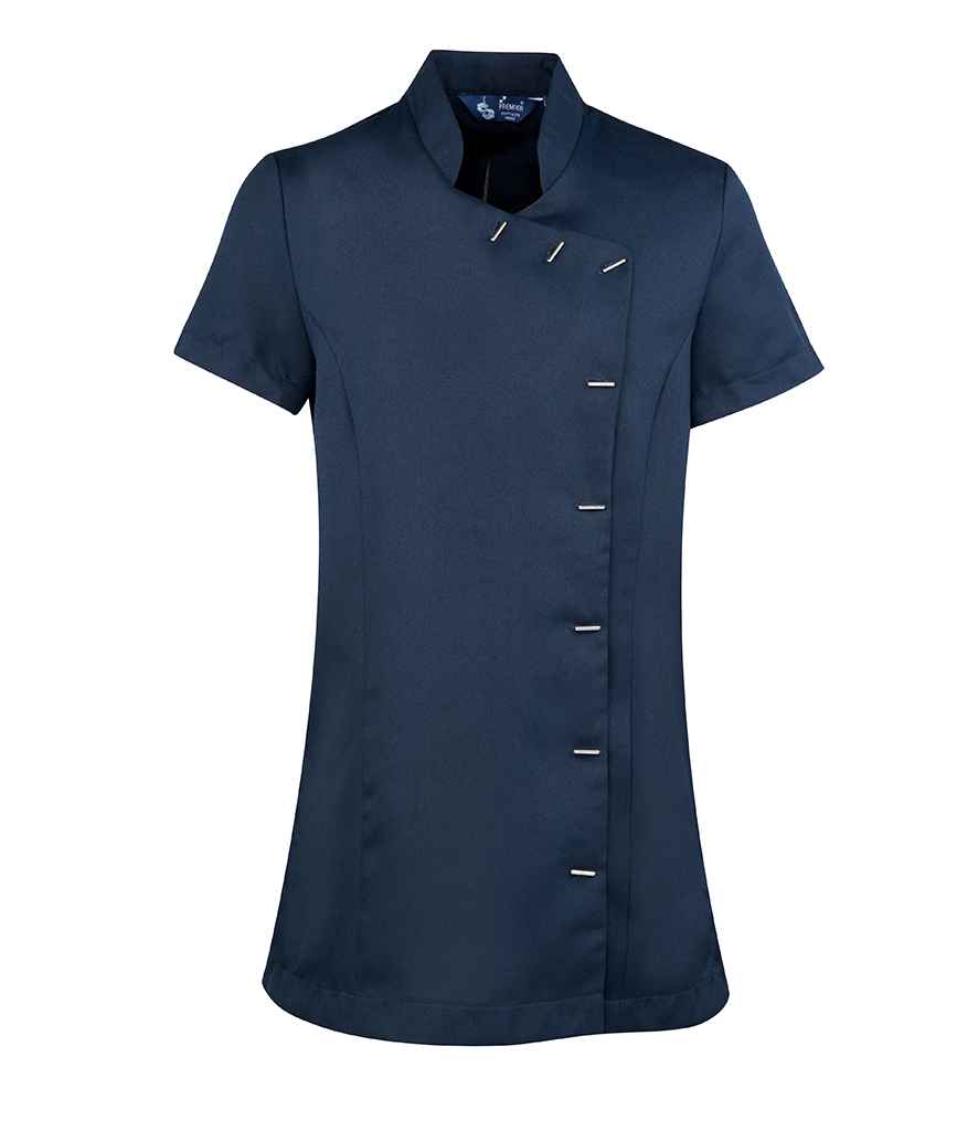 Premier Ladies Orchid Short Sleeve Tunic in Navy