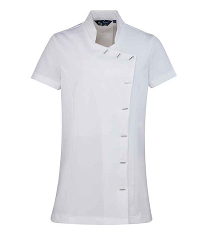 Premier Ladies Orchid Short Sleeve Tunic in White