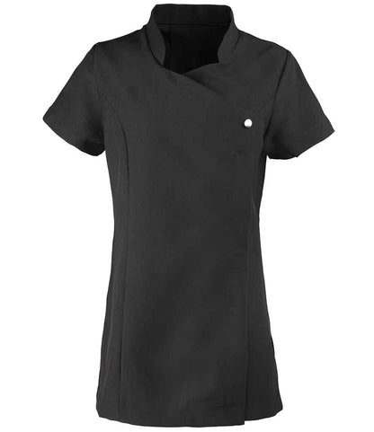 Premier Ladies Blossom Short Sleeve Tunic in Black