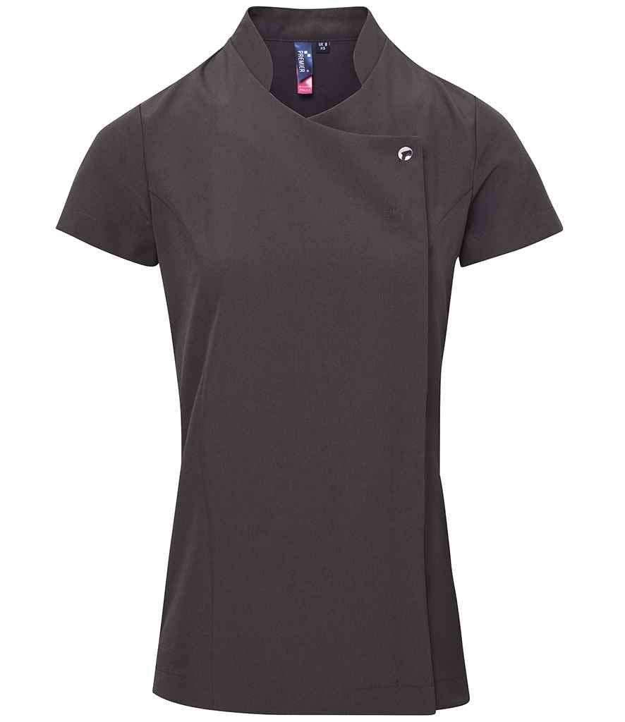 Premier Ladies Blossom Short Sleeve Tunic in Dark Grey