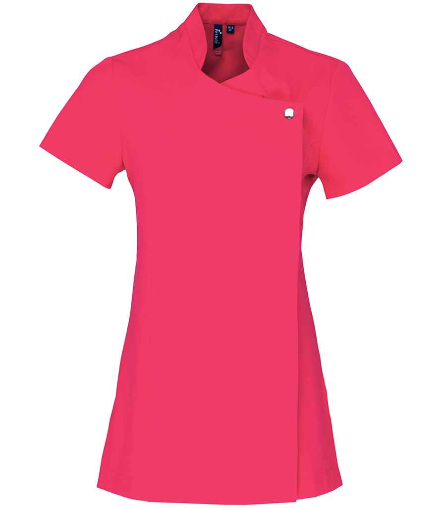 Premier Ladies Blossom Short Sleeve Tunic in Hot Pink