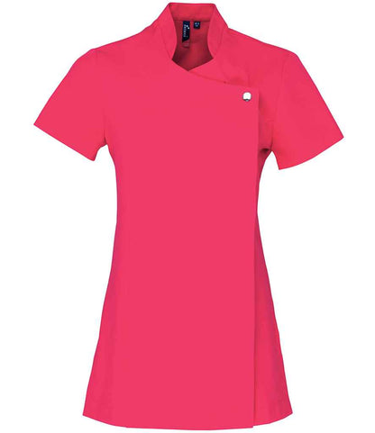 Premier Ladies Blossom Short Sleeve Tunic in Hot Pink