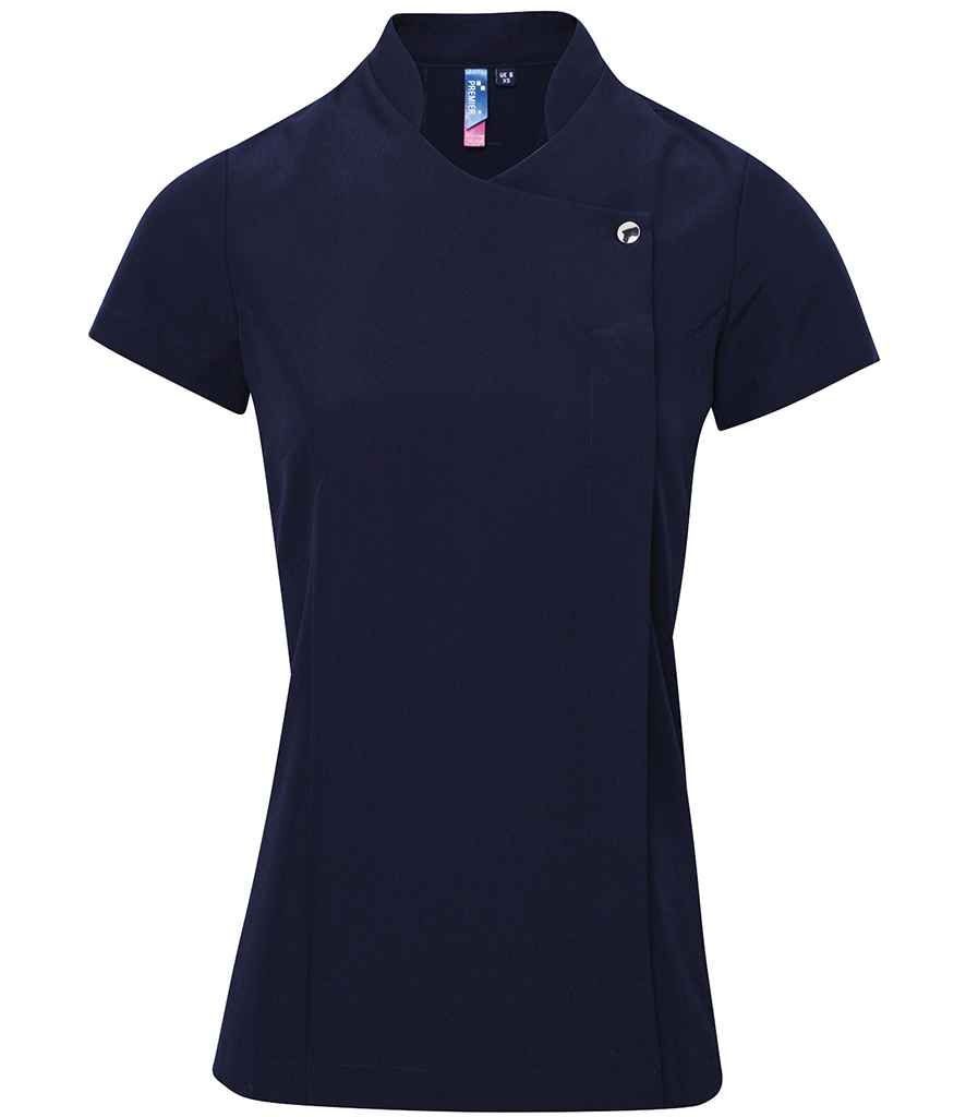 Premier Ladies Blossom Short Sleeve Tunic in Navy