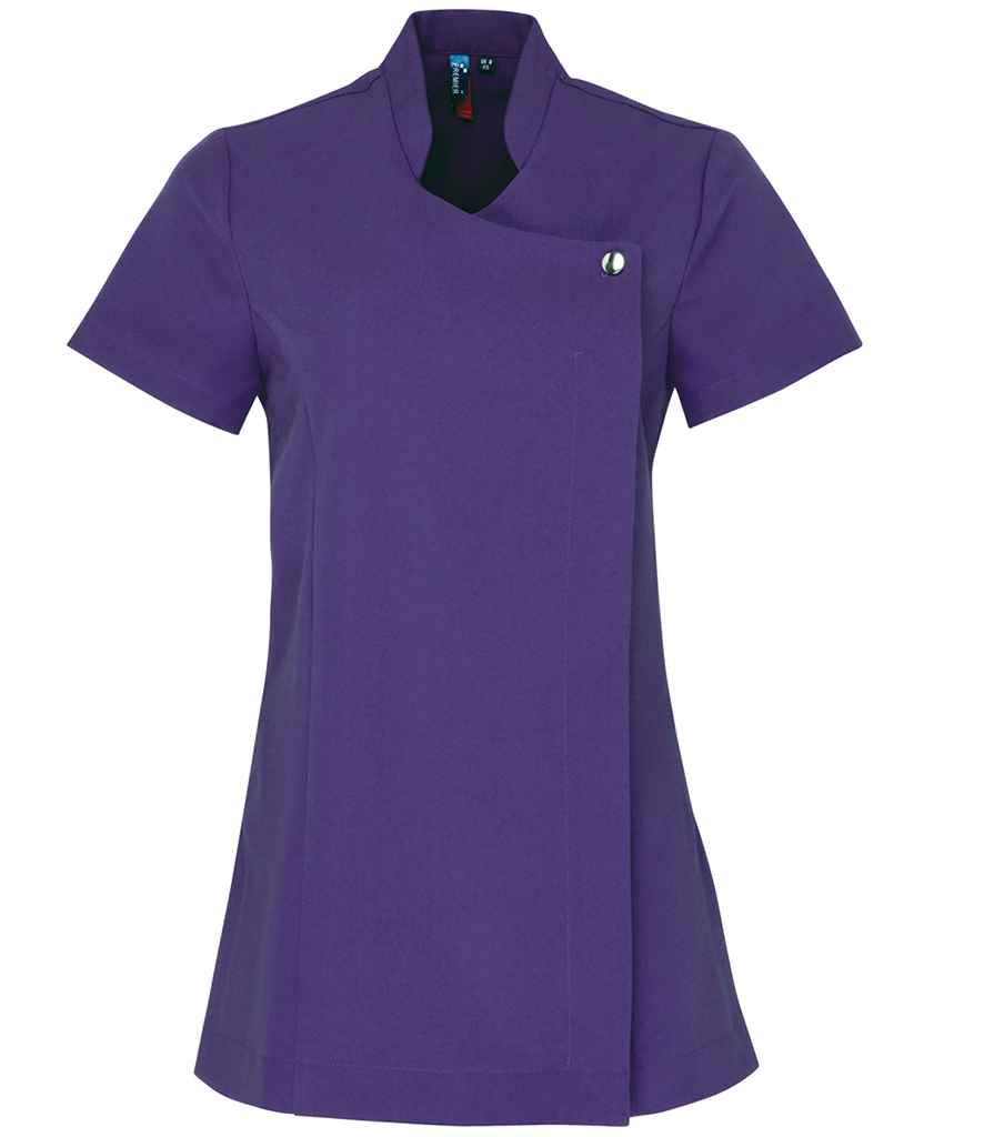 Premier Ladies Blossom Short Sleeve Tunic in Purple