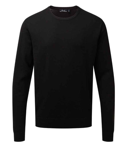 Premier Cotton Rich Crew Neck Sweater in Black