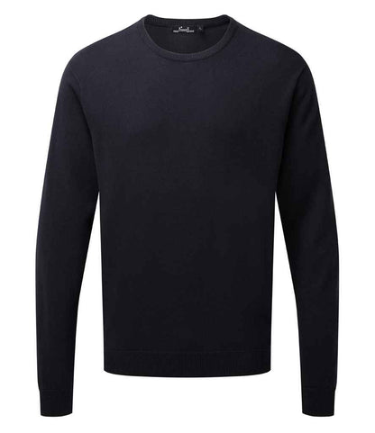 Premier Cotton Rich Crew Neck Sweater in Navy
