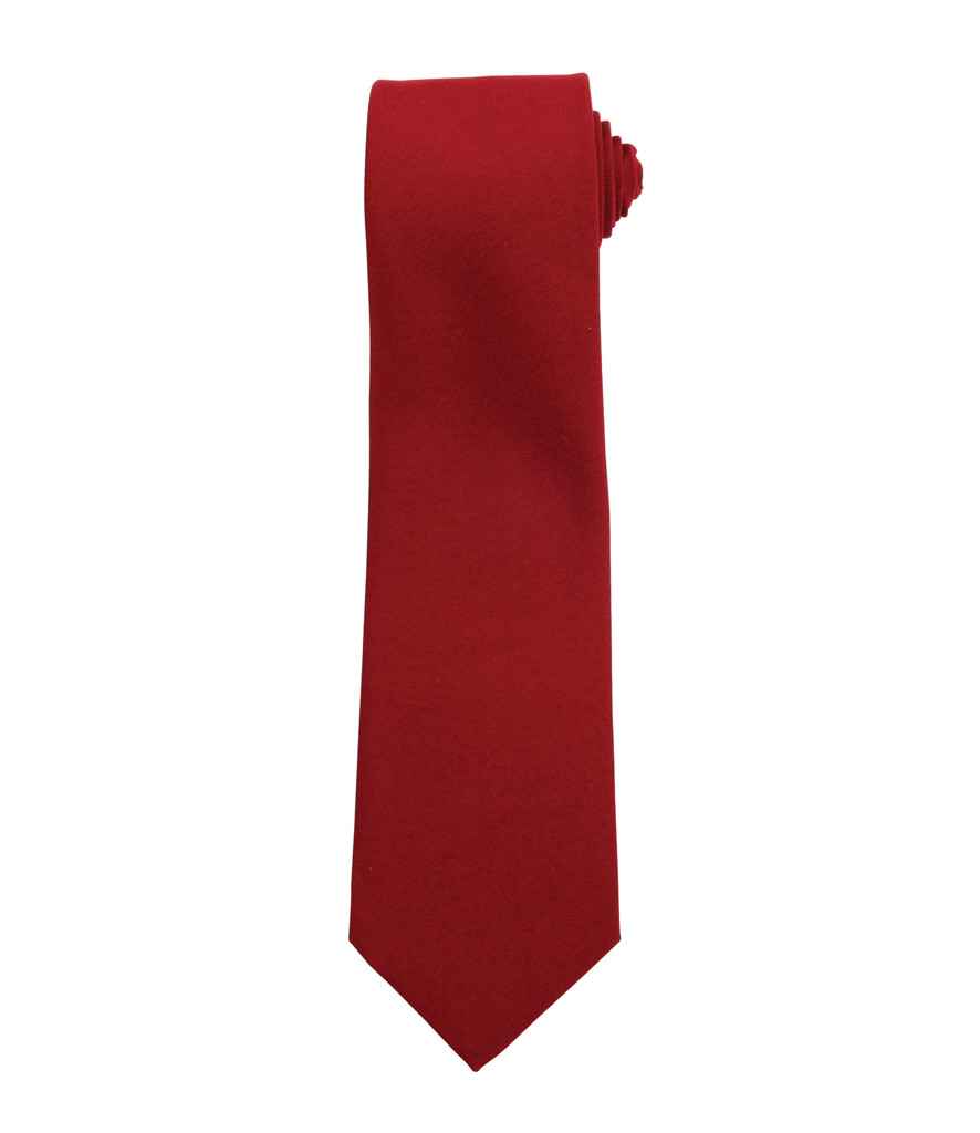 Premier Work Tie in Burgundy