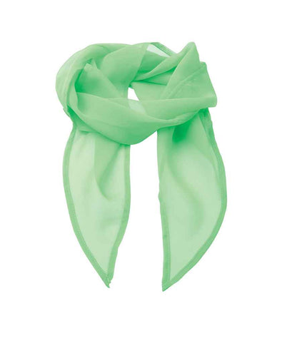 Premier 'Colours' Chiffon Scarf in Apple Green