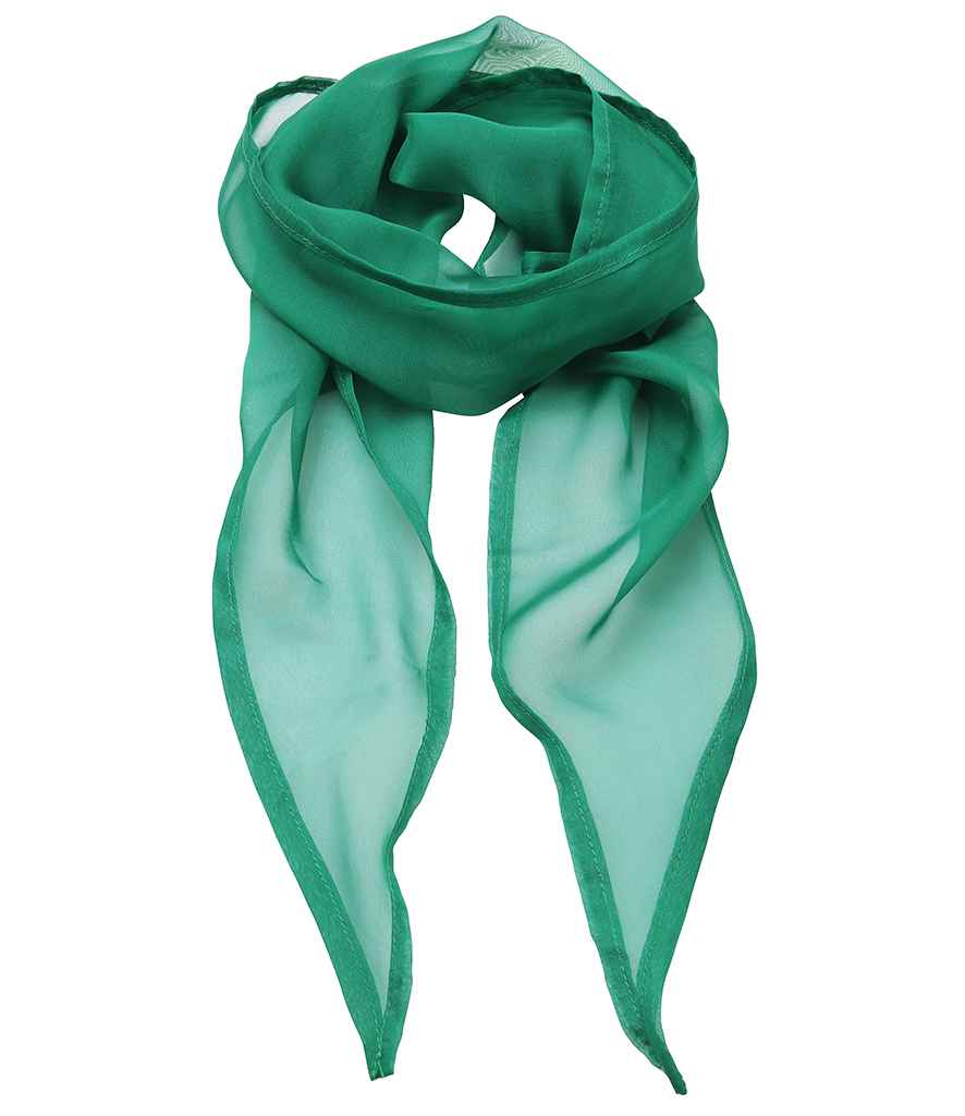 Premier 'Colours' Chiffon Scarf in Emerald