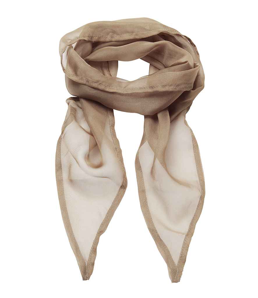 Premier 'Colours' Chiffon Scarf in Khaki
