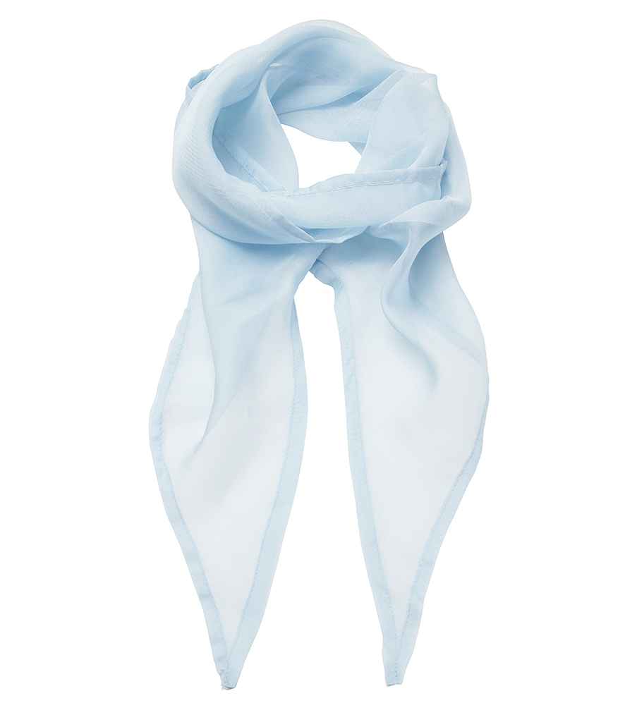 Premier 'Colours' Chiffon Scarf in Light Blue