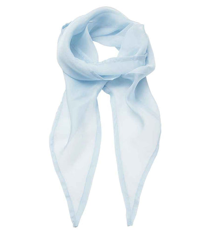 Premier 'Colours' Chiffon Scarf in Light Blue