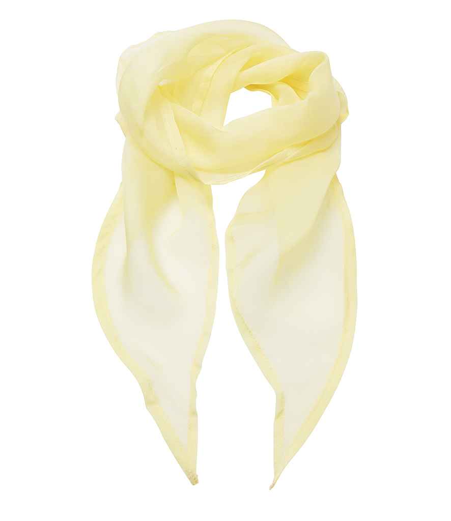 Premier 'Colours' Chiffon Scarf in Lemon