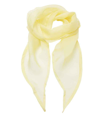 Premier 'Colours' Chiffon Scarf in Lemon
